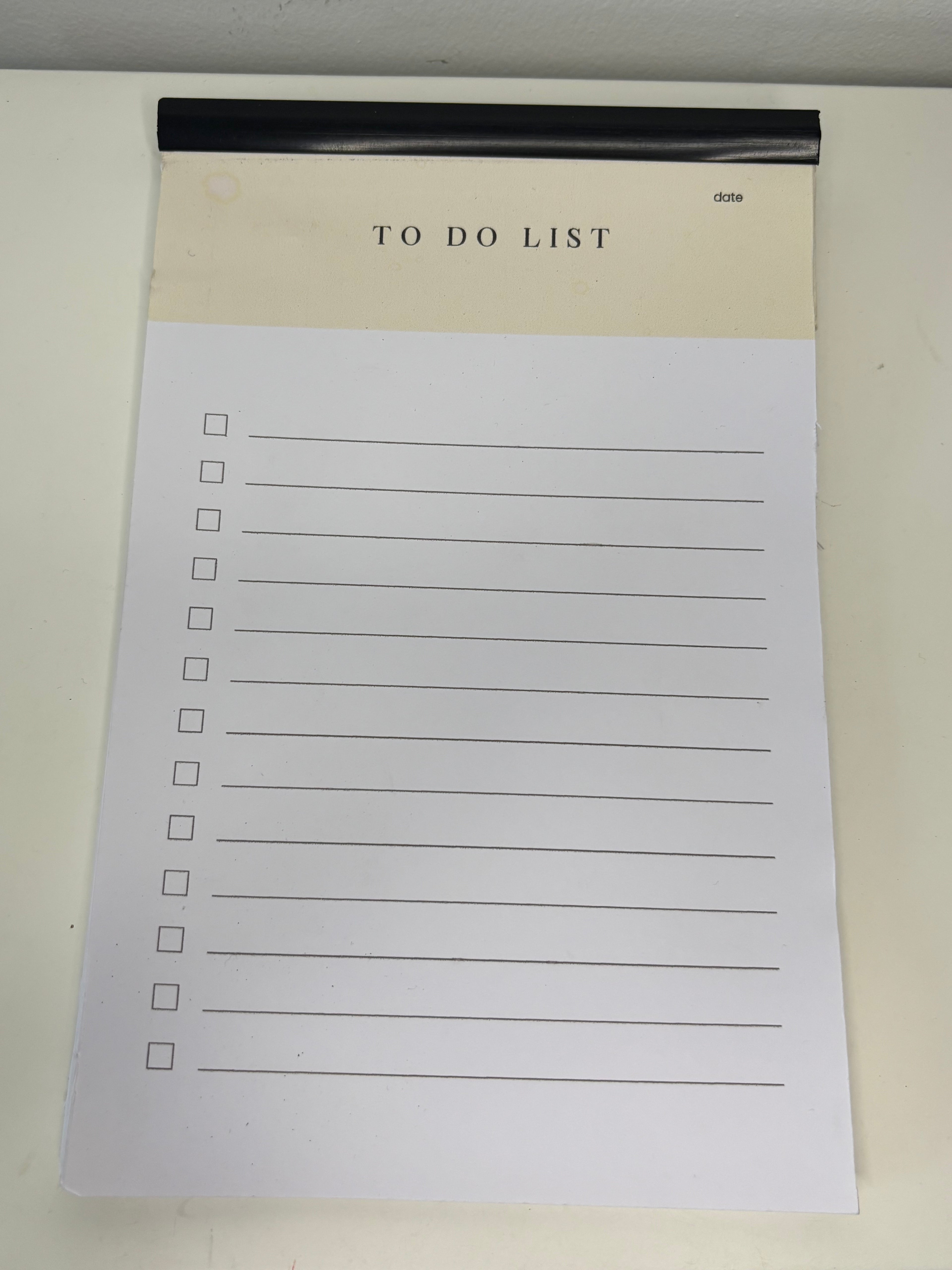 Bloc notes "to do list"