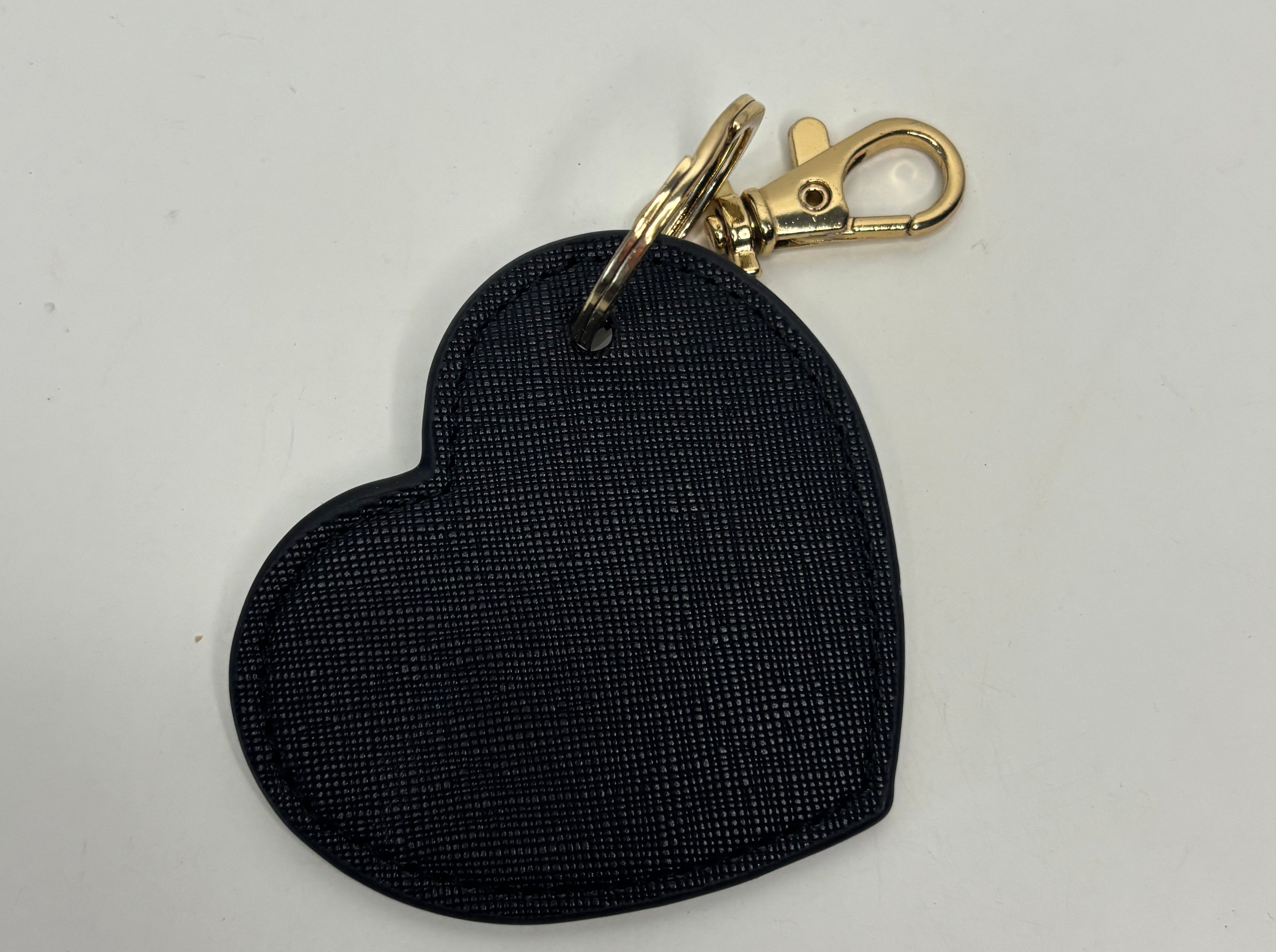 Porte clé cœur noir
