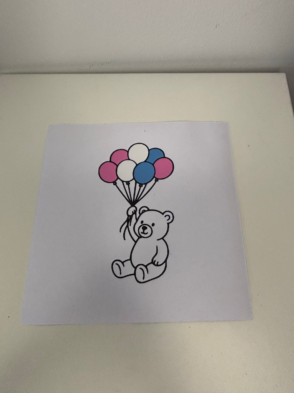 Carte surprise à gratter + enveloppe