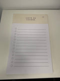 Bloc notes liste de course