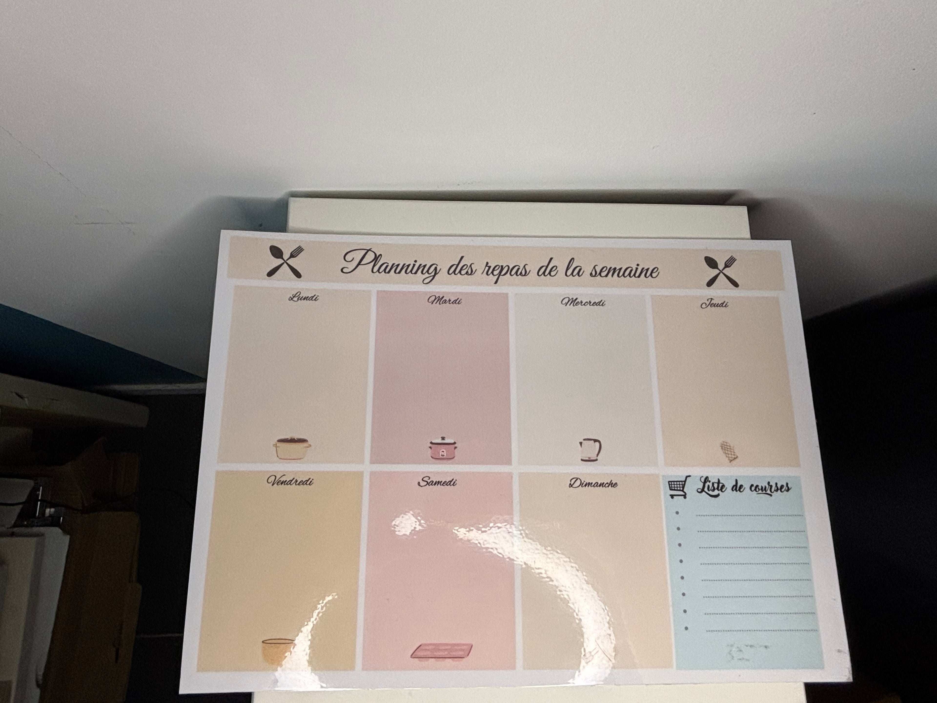 Planning repas de la semaine