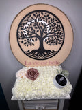 Plaque arbre de vie "la vie est belle"