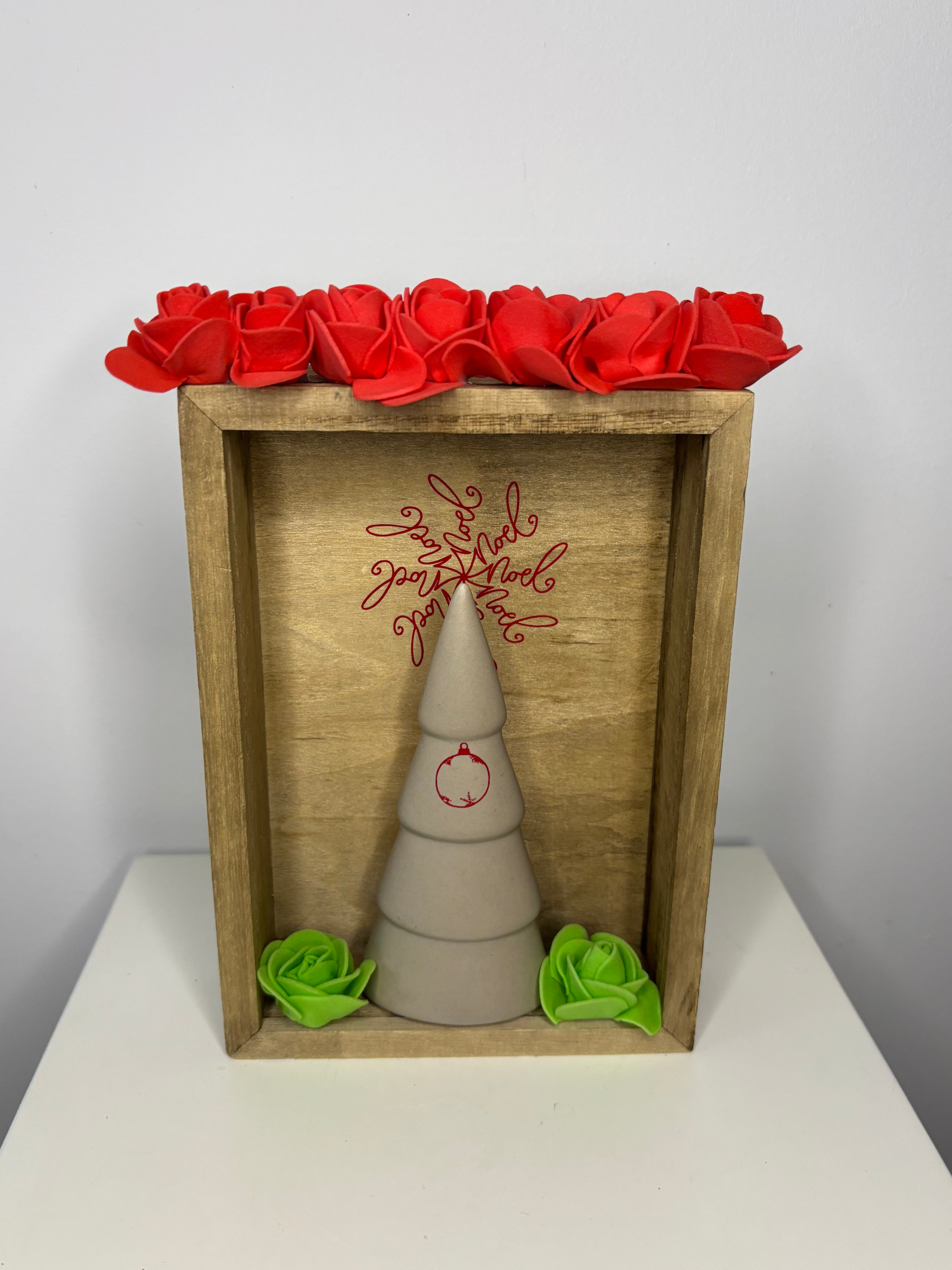 Cadre avec sapin de noël