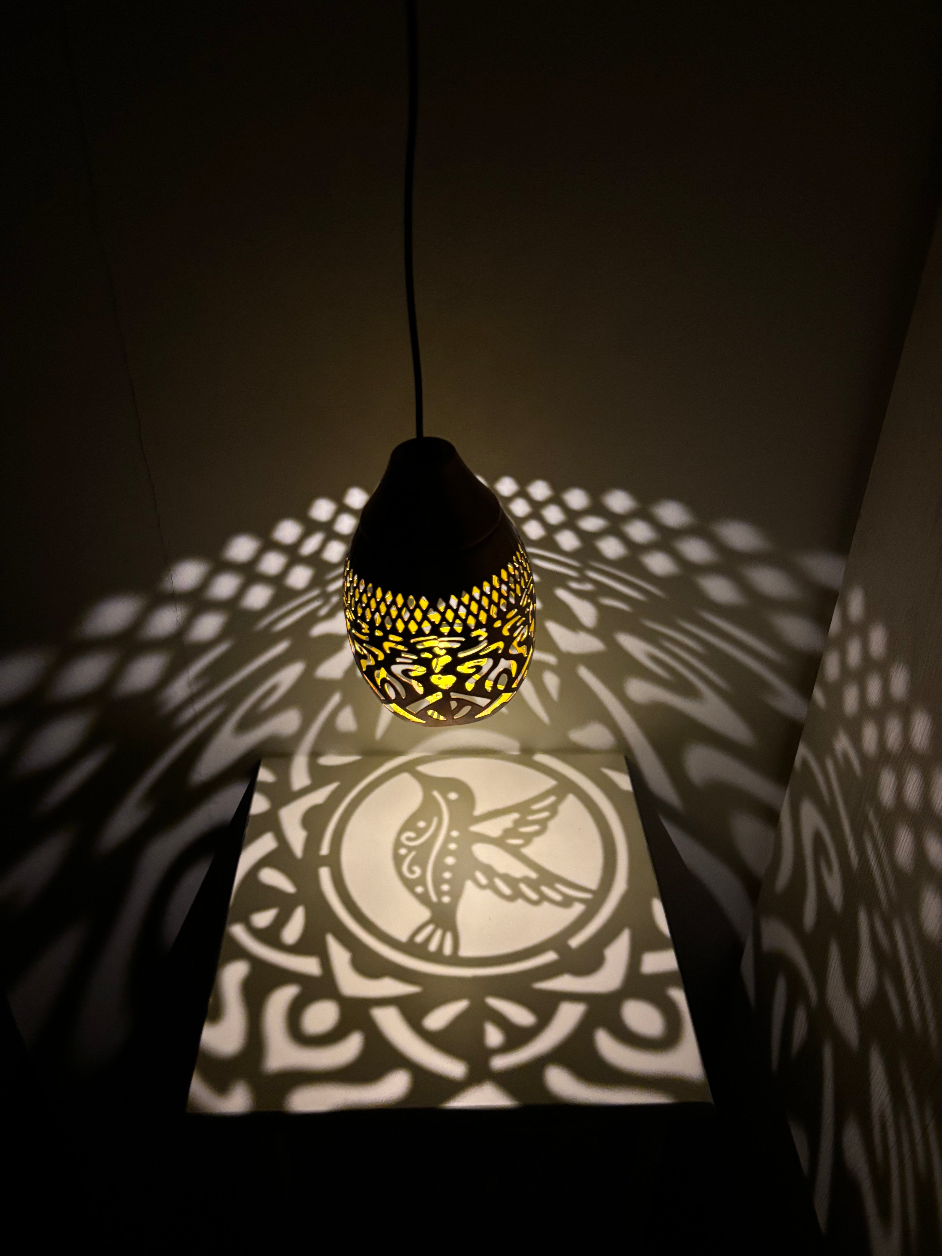 Lanterne à suspendre colombe