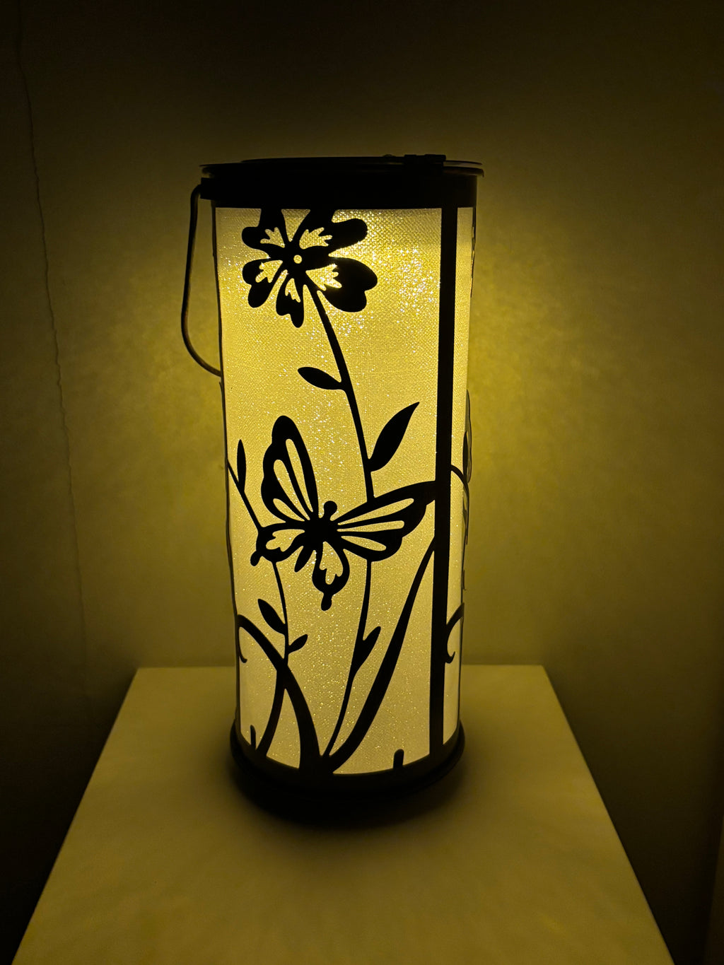 Lanterne papillon fleur